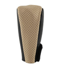 Anti-slip Gear Shift Knob Cover Synthetic Leather Shifter Lever Knob Cover