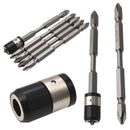 5Pcs S2 Screwdriver Bits Set 100Mm Phillips Strong Magnet Driver Steel Doub I7Z9