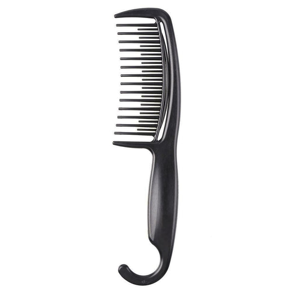 Pro Wide Tooth Hair Comb Antistatic Barber Styling Brush with Curved Hook A#S