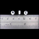 200pcs Lot Mini Acrylic Alphabet Letter Coin Round Beads- Q2Y4 Flat Loose S N4G8
