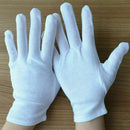 12Pairs Breathable Hand Protective Cotton Blends Work Wear Resistant Gloves J5I9