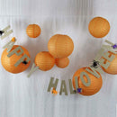 6 inch Round Chinese Paper Lantern DIY Paper Ball Lamp Party Decor (Orange)