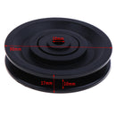 90mm Diameter Nylon Bearing Pulley Wheel Cable Gym Fitness Equipment P Gw