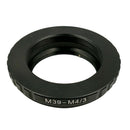 Leica L39 M39 Lens to Micro 4/3 M43 Adapter ring L39- M4/3 EP 1 EP2 DMC-G1
