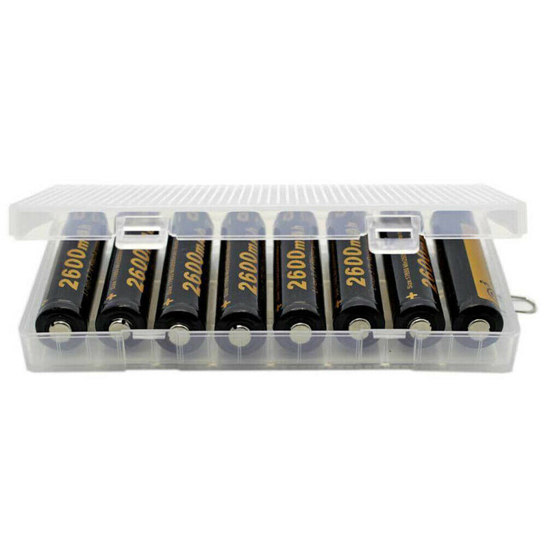 Battery holder case 18650 PP battery storage box with hook holder hard  caseOZ