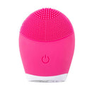 Silicone Facial Cleansing Brush Pore Removal Electric Body Massager (Red)
