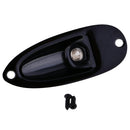 Boat Shape Jack Socket Output Plate for ST Electric Guitar Bass Black