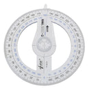 Portable Diameter Of 10cm Plastic 360 Degree Pointer Protractor Ruler