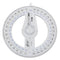 Portable Diameter Of 10cm Plastic 360 Degree Pointer Protractor Ruler