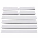 8x WHITE Car Door Edge Guard Strips Anti Collision Scratch Protector Trim Cover