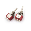 2x SPDT On/Off/On 3Position  Toggle Switch AC250V/2A/120V/5A MTS-103 Kw