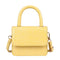 Women Leather Mini Shoulder Handbags Flap Messenger Crossbody Bags (Yellow) A