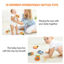 10pcs Newborn Baby Rattle Infant Rattles Infant Hand Grasping Toys Gifts