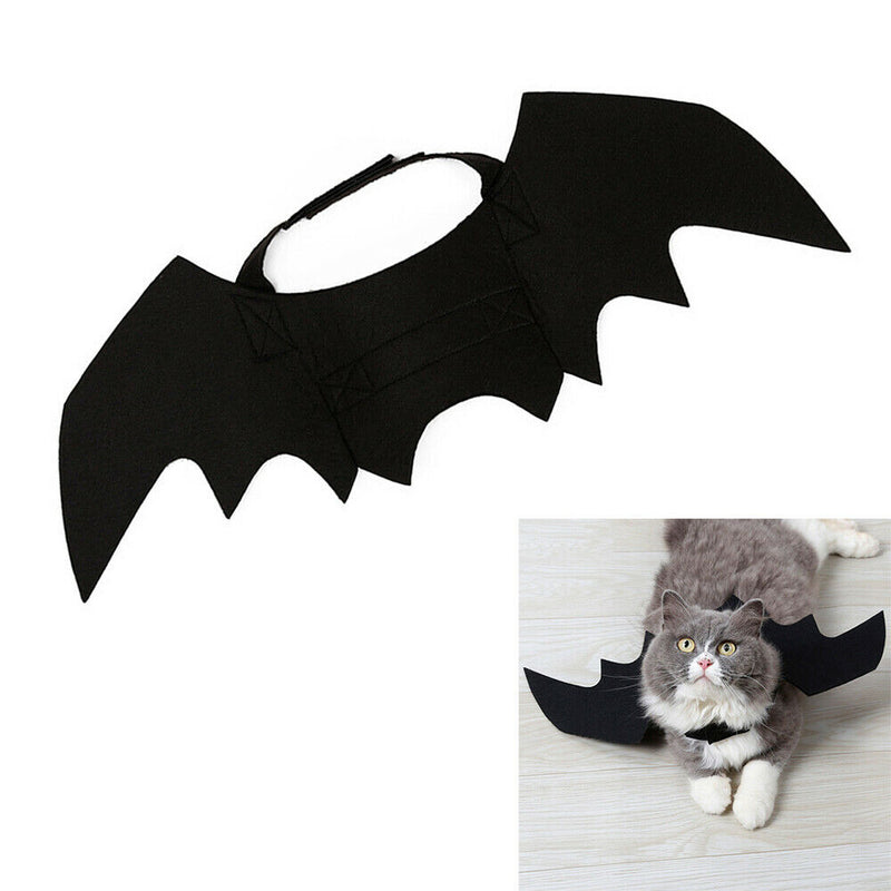 Pet Cat Dog Fancy Outfit Costume Bat Vampire Wings for Festival Party Decor Prop