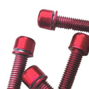 24Pc M5x18 Carbon Steel Bike Disc Brake Caliper Bolts Fixing MTB Rod Bike Screws