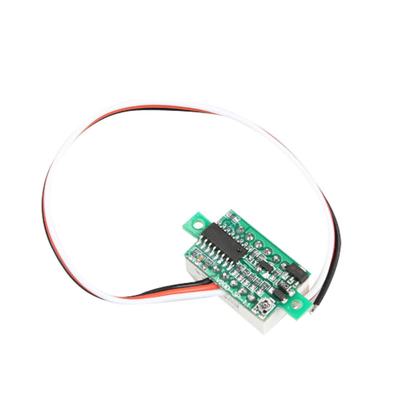 10x V20D 3-Cable 0.36 inch 3-Digit LED Red Light DC0-100V Digital Voltmeter