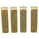4pcs luxury metal aglet shoelace screw replacement color: Golden