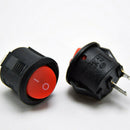3x Mini Rocker Switch Round Red Car Boat 2 Pin SPST Power ON-OFF 12V 125V 250V X