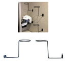 2Pieces Helmet Rack Wall Mounted Coat Hat