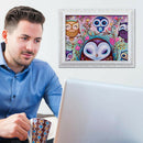 5D DIY Full Drill Diamond Painting Owl Embroidery Mosaic Kit Bedroom Decor