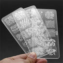 Nail Art Stamp Stencil Stamping Template Plate Mould Set Tool Stamper Decor LJ