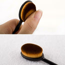 4pcs Woman Toothbrush Foundation Brushes Make Up Brushes Set Face Powder Bl