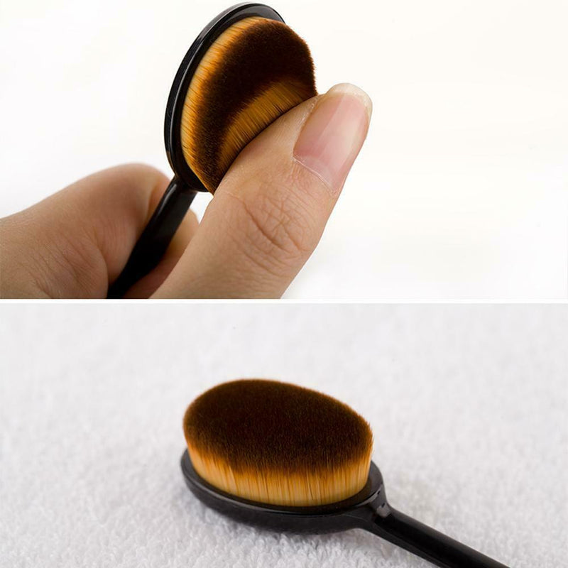 4pcs Woman Toothbrush Foundation Brushes Make Up Brushes Set Face Powder Bl