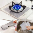 4PCS Reusable Aluminum Foil Gas Stove Burner Cover Protector Liner Clean Ma O3F3
