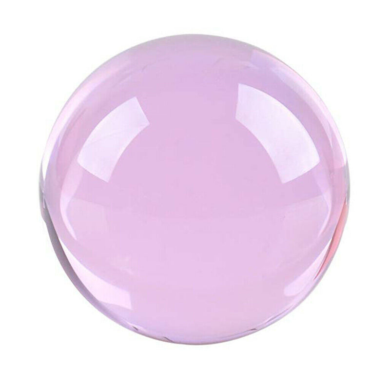 50mm Pink Crystal Ball Decorative Ball Art Decor Photography Prop No Stand