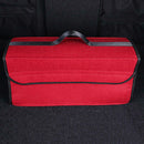 Trunk Organizer Felt Cloth Foldable Car SUV Storage Bag Cargo Box Wine Red ZKY