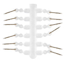 12pcs Bait Spikes with Silicone Ring for Carp Fishing Hair Rigs Hooks 10mm