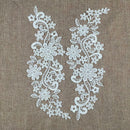 White Venise Lace Trims Motif Patch Guipure For Kleid Sewing Applique Craft