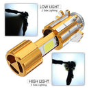 DC 12V H6 BA20D COB LED Motorcycle Motorbike Headlight Bulb Headlamp White