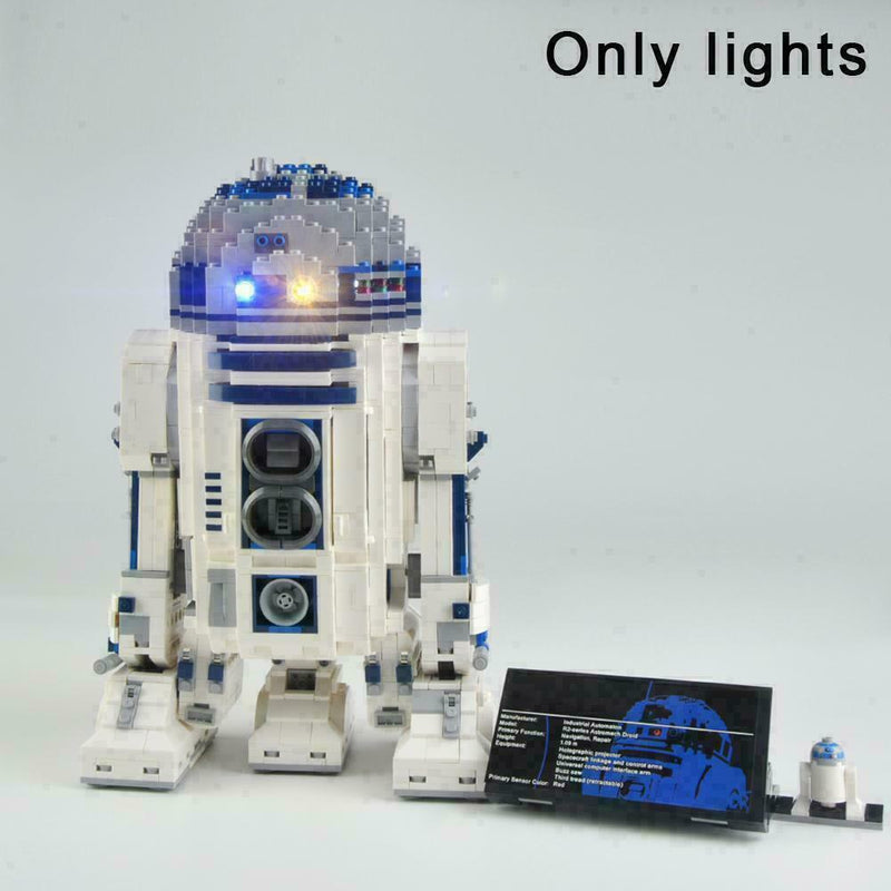 Assembled Building Block Lights For LEGO 10225 and R2-D2 05043 Lighting Mod E4U2