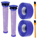 2 Pack Replacement for Dyson V8 Pre Filter+Hepa Post Filter,Compatible Dyso