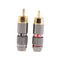 2 pieces RCA Plug Male Audio Video Cable Connector Adapter