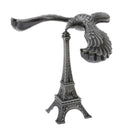 Creative Iron Tower Balance Eagle Statue Gift DIY Craft gray bronze 12cm