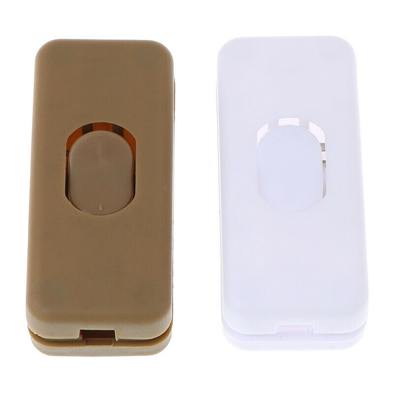 In-line ON/OFF Rocker Switch Table Desk Bed Light Lamp Midway Push Button Sw Gn