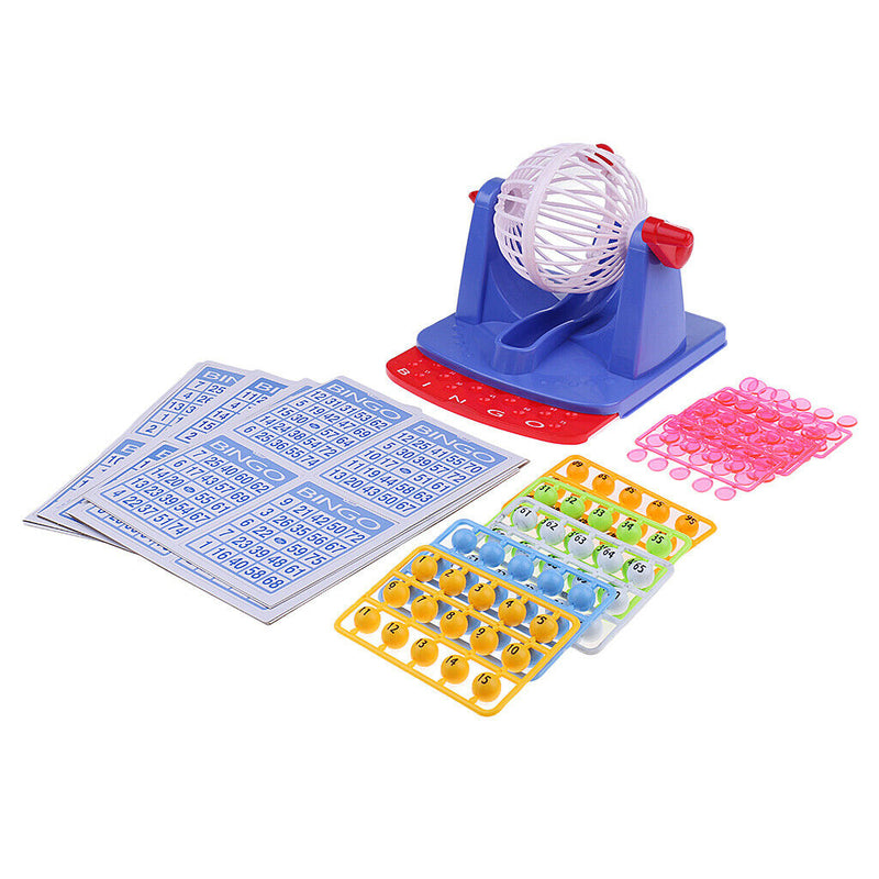 Deluxe Bingo Game Set - Includes 56 Cards, 100 Chips, Board, Cage & 75 Balls