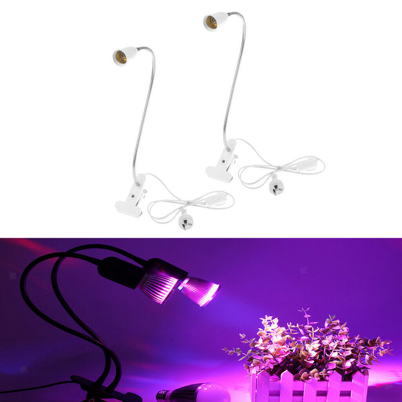 2Pcs E27 Clip on Desk Lamp with Touch Sensor Switch Touch Control AU Plug