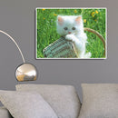 5D DIY Diamond Painting Cat Basket Full Round Drill Embroidery Home Decor