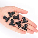 60 Pack 0.87 inch iron Bulldog Clips File Paper Money Binder Clamps for Tag L3T4