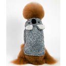 Coral Fleece Teddy Clothes Sloth Bear Dress up Costume Dog Hoodie Blue