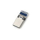 2pcs USB 3.1 Type C Male DIY Solder Cable Plug Socket Attached PC Board SMT ~ï¼ˆ