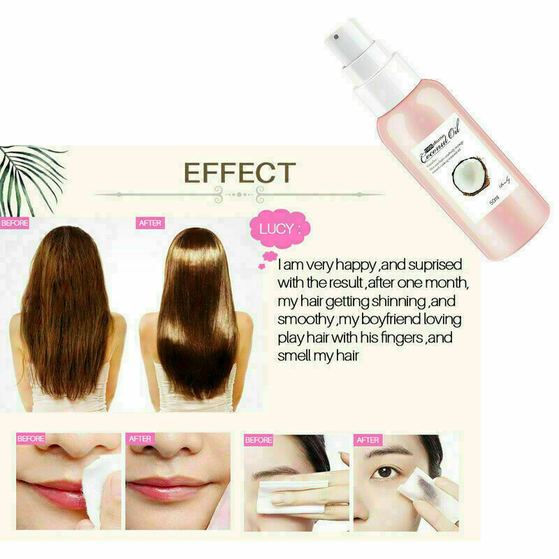 Pansly Care Hair Massage Oil Coconut Oil Natural Makeup Massage Remover Bod U1O0