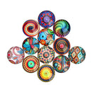 40 Pieces Glass Flatback Scrapbooking Dome Cabochons for Jewelry Crafts 10mm