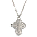 Stainless Steel Cross Urn Pendant Cremation Ashes Memory NecklaceBX