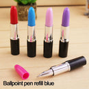 5PC Multi-Color Lipstick Shape Ballpoint Pen Blue Ink Ballpen Stationery AU