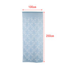 Embroidery Semi Sheer Curtains Rod Pocket 1m W X 2.5m L