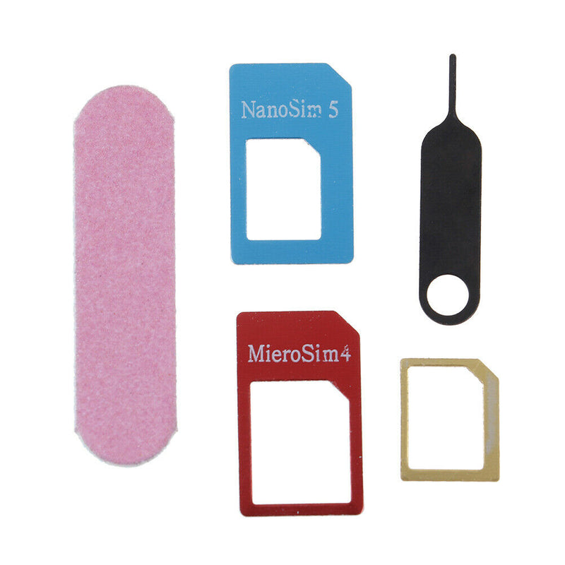 Universal 5 in 1 sim card adapters micro sim card tray slot hol OZ